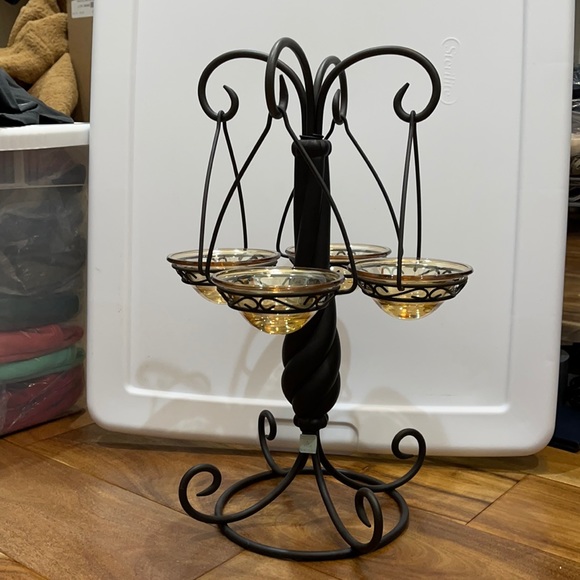PartyLite Tealight Holder Chandelier EUC